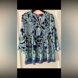 Lilly Pulitzer Marilina Tunic Top size Medium